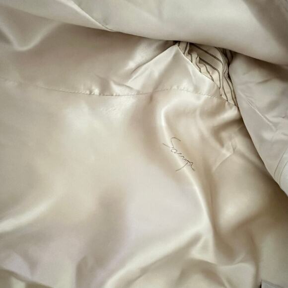 J. Crew Ivory Single Button Linen Blend Blazer with Contrast Satin Collar (6) - Picture 14 of 14